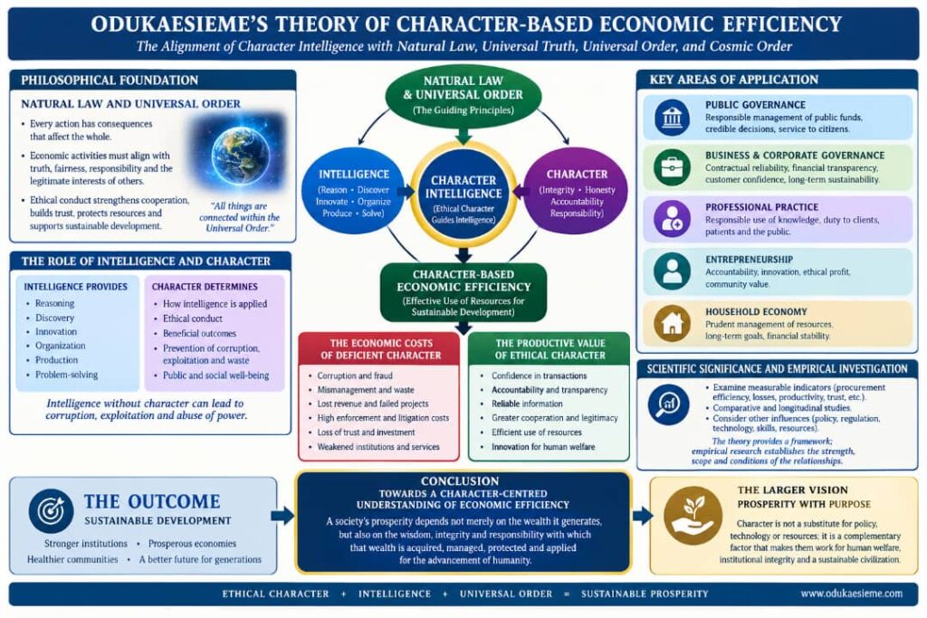 Odukaesieme’s Theory Of Character-Based Economic Efficiency