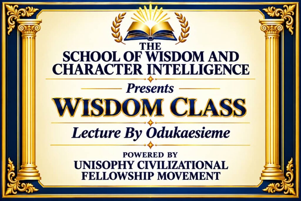 THE FOUNDING MEMBERS OF UNISOPHY CIVILIZATIONAL FELLOWSHIP MOVEMENT